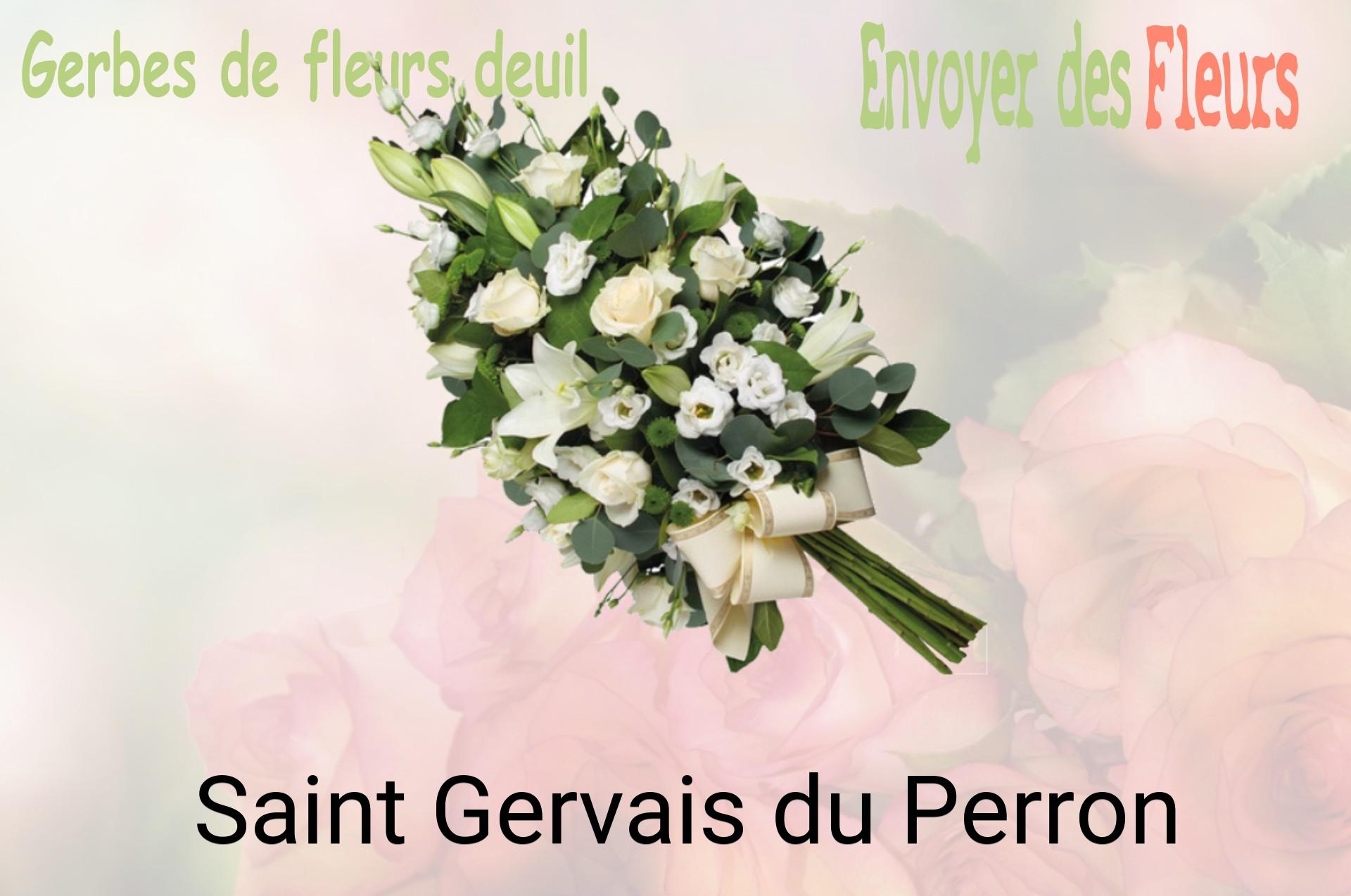 Gerbe de fleurs de deuil livrée à Saint-Gervais-du-Perron